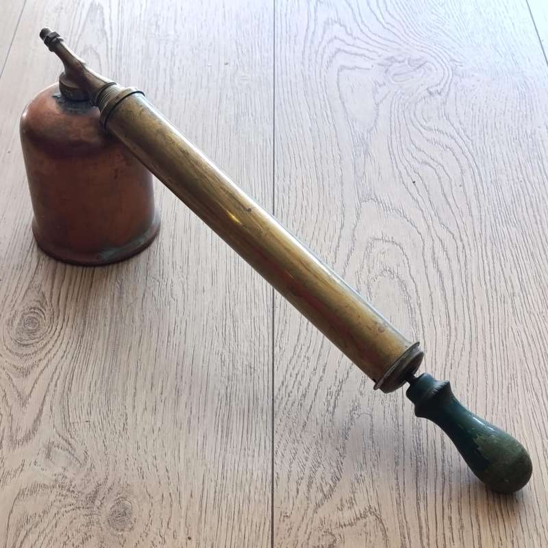 Vintage Rega copper and brass poisen spray pump