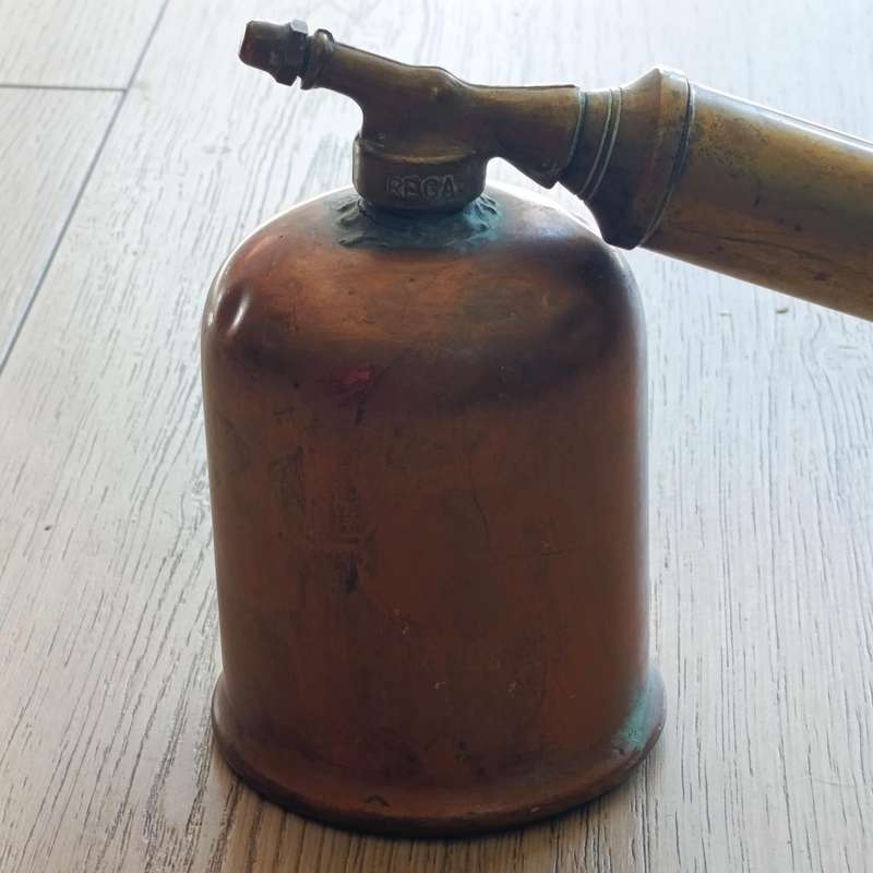 Vintage Rega copper and brass poisen spray pump