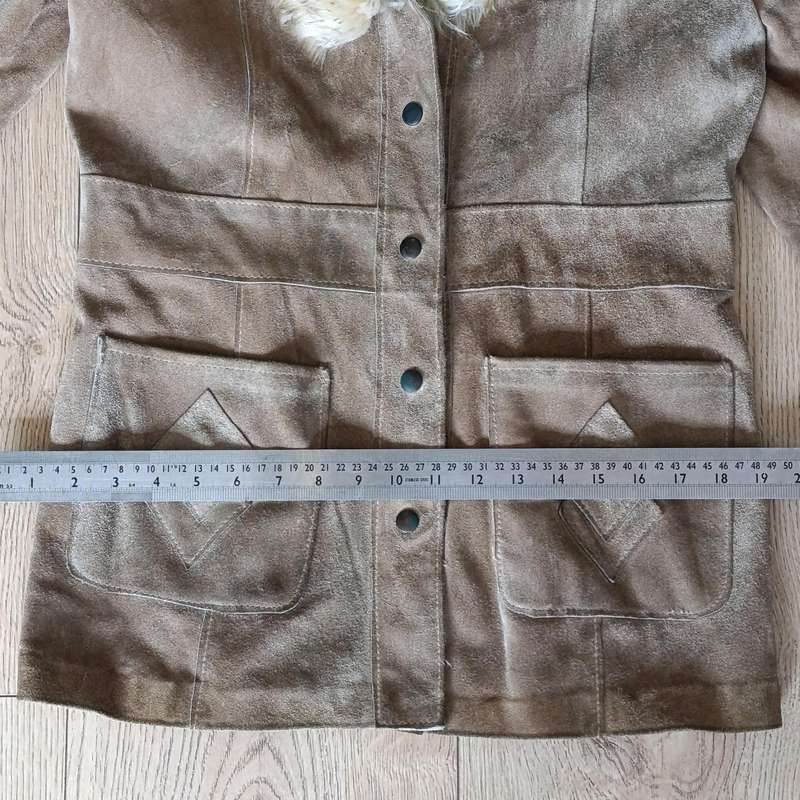 Vintage genuine sheepskin and wool jacket
