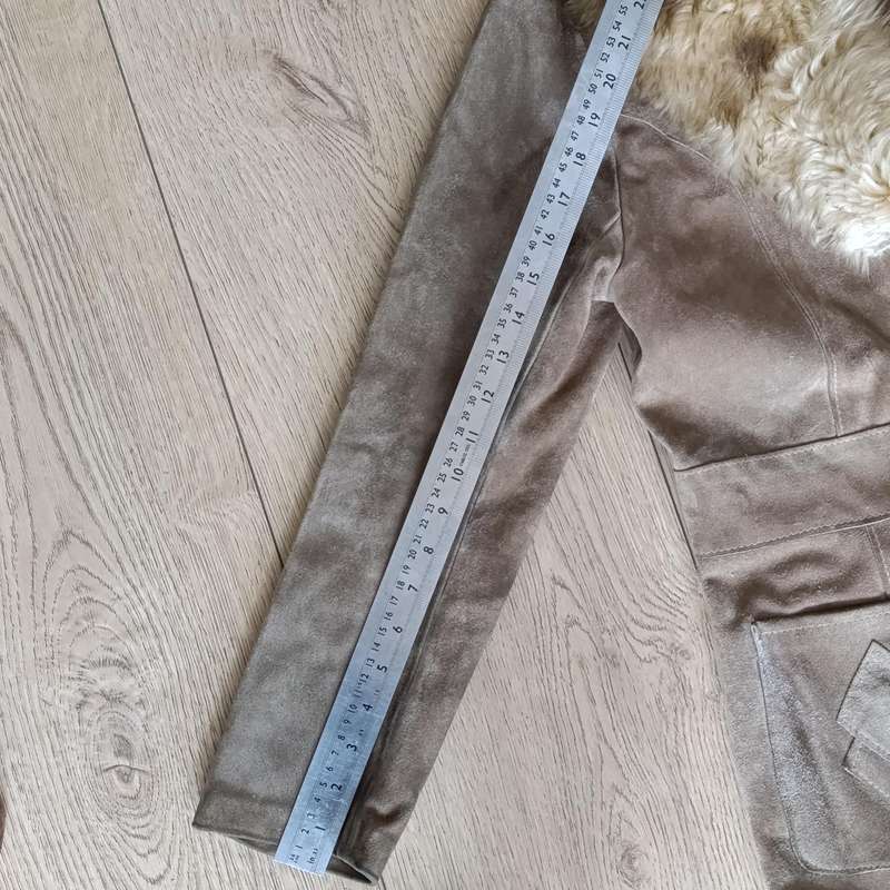 Vintage genuine sheepskin and wool jacket