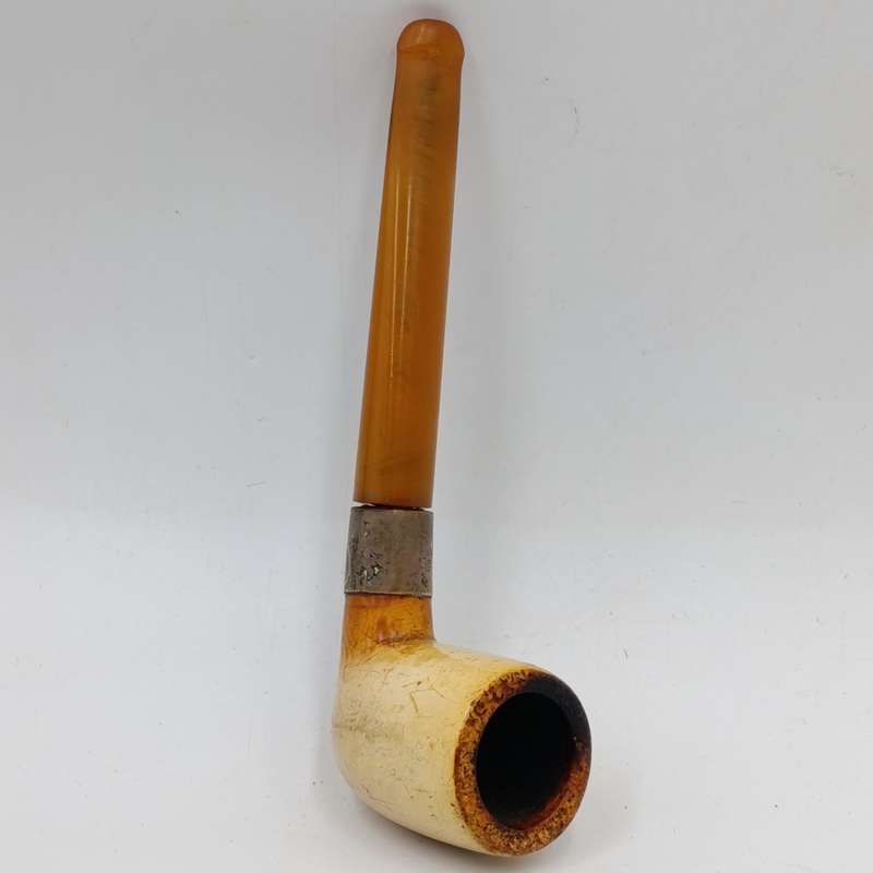 Vintage Genuine Meerschaum smoking pipe in case 