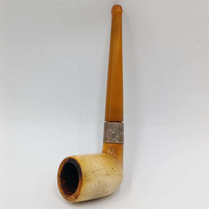 Vintage Genuine Meerschaum smoking pipe in case 
