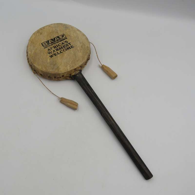 Vintage SA Airways advertising rattle drum