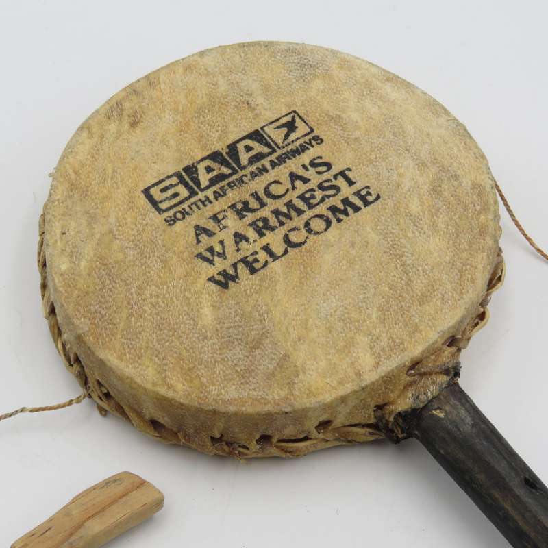 Vintage SA Airways advertising rattle drum