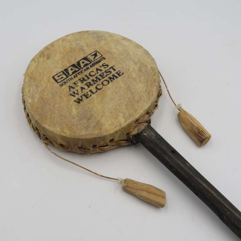Vintage SA Airways advertising rattle drum