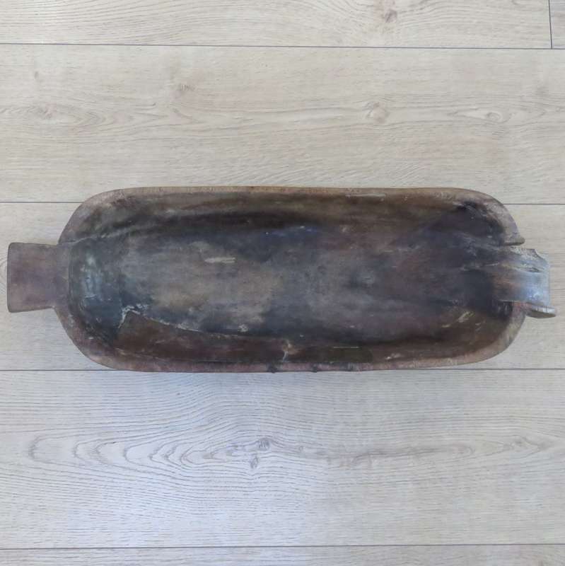 Antique Voortrekker wooden `botterbak: - Beautiful piece - 75cm x 25cm x 12cm