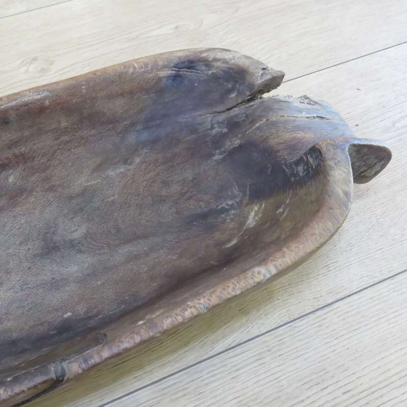 Antique Voortrekker wooden `botterbak: - Beautiful piece - 75cm x 25cm x 12cm