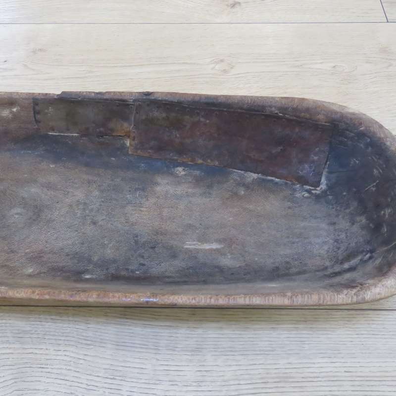 Antique Voortrekker wooden `botterbak: - Beautiful piece - 75cm x 25cm x 12cm