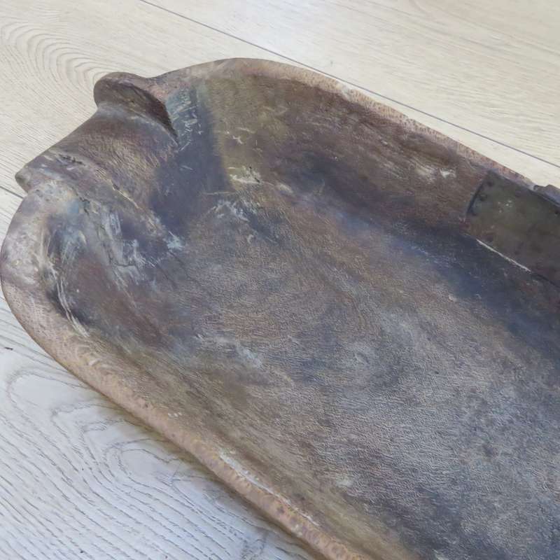 Antique Voortrekker wooden `botterbak: - Beautiful piece - 75cm x 25cm x 12cm