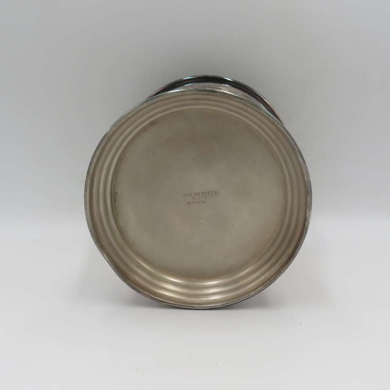 Vintage Van Riebeeck Plate ice Bucket