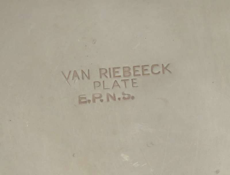 Vintage Van Riebeeck Plate ice Bucket
