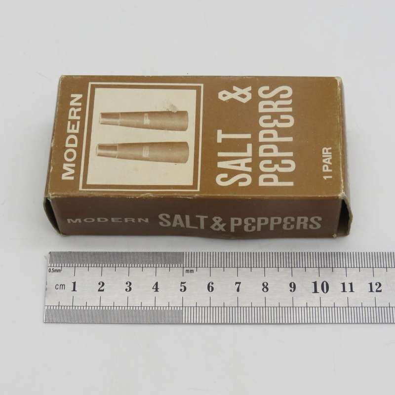 Vintage salt and pepper shakers- in original box
