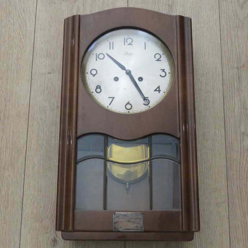 Vintage Sawy wall clock presented to Gert J. Geyser from director and staff of Blue Bell Wrangler