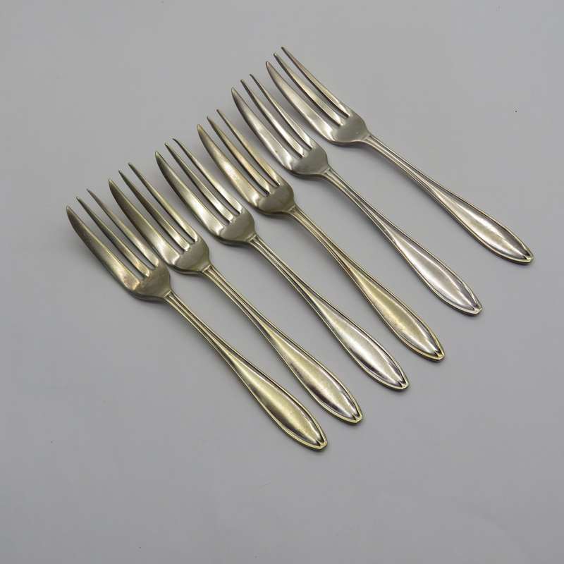 Set of 6 Cake Forks in original box