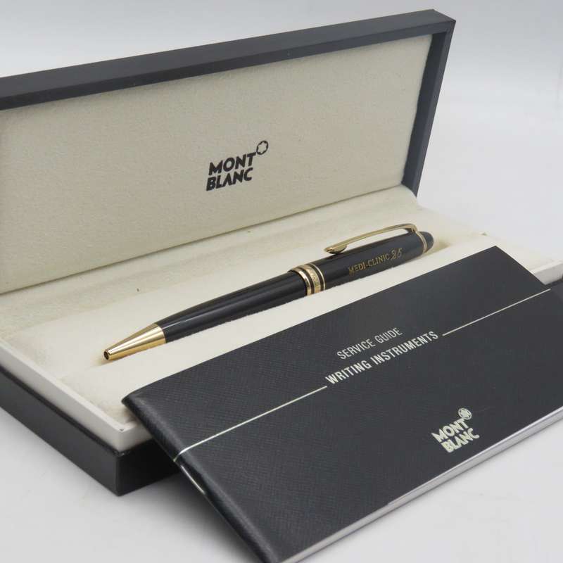 Mont Blanc Meisterstuck roller ball pen with Medi-Clinic 25 engraving in box with booklet