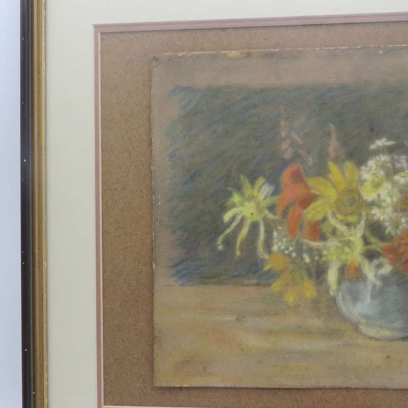 Gerda Oerder still life pastel - wife of Frans Oerder
