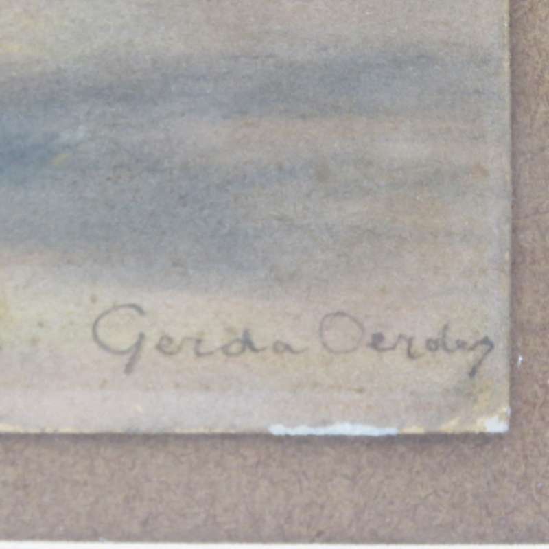 Gerda Oerder still life pastel - wife of Frans Oerder