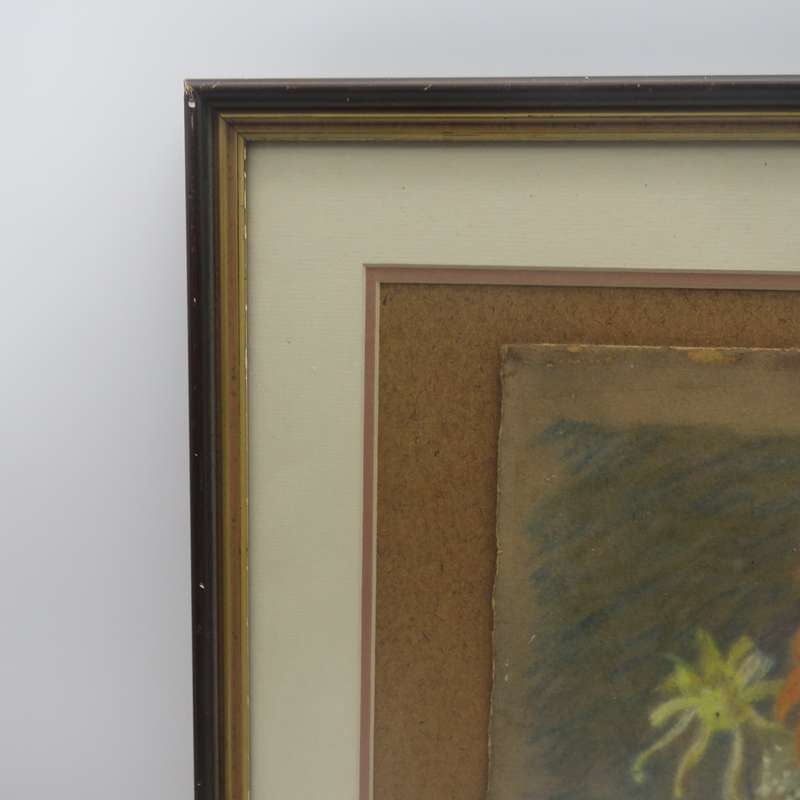 Gerda Oerder still life pastel - wife of Frans Oerder