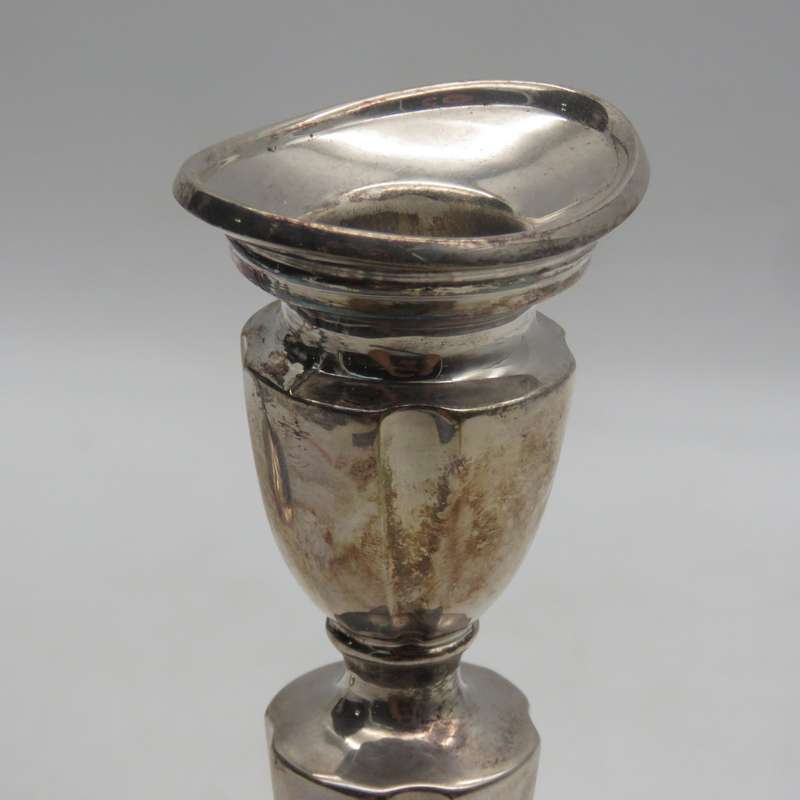 Pair of Vintage Hans Jensen silverplated candlesticks