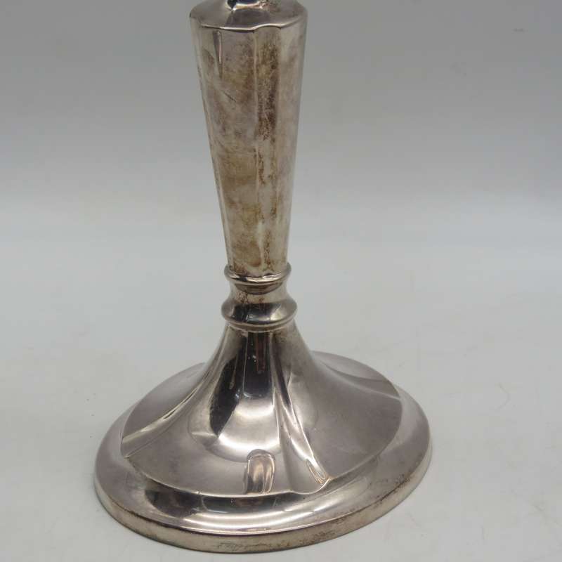 Pair of Vintage Hans Jensen silverplated candlesticks