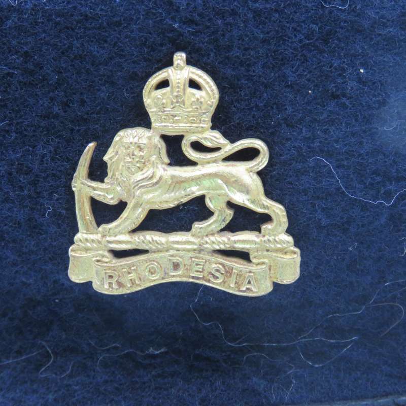 Rhodesian Army beret with badge - made by J. Compton, Sons and Webb Ltd - Size 56