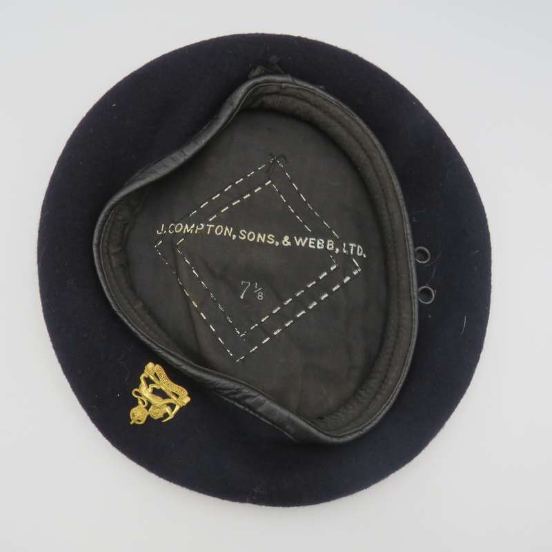 Rhodesian Army beret with badge - made by J. Compton, Sons and Webb Ltd - Size 56