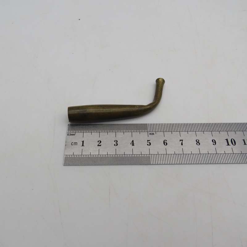 Vintage bamboo and brass opium pipe