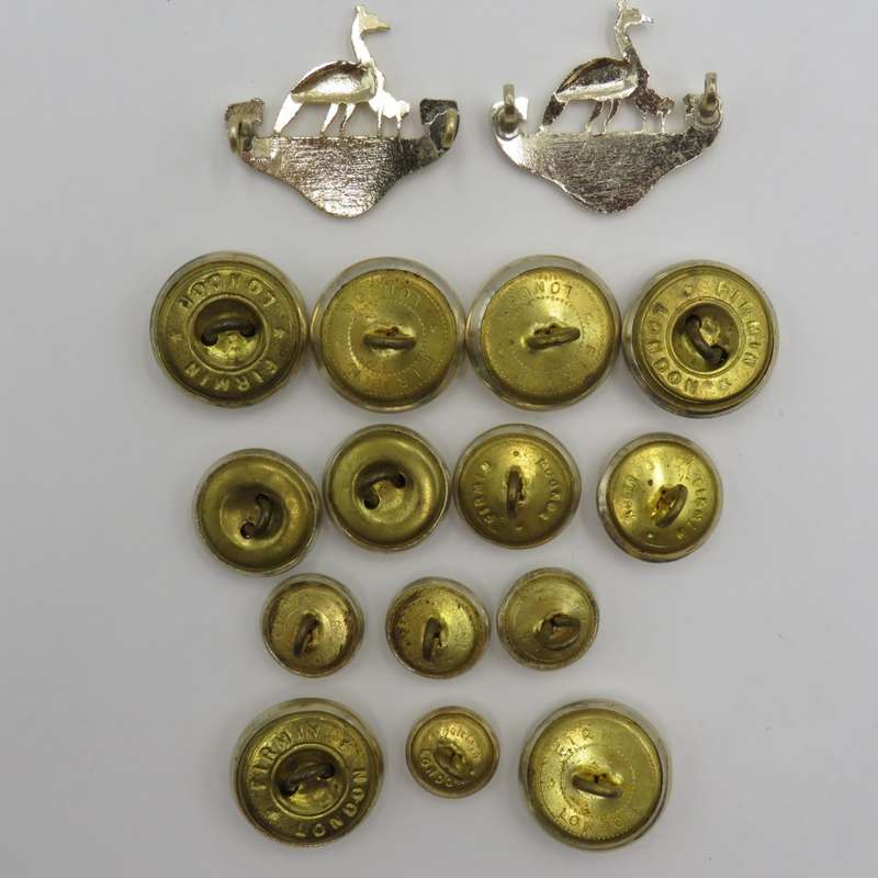 Lot of Northern Rhodesia regiment badges and buttons