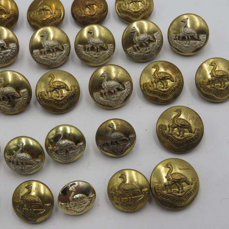 Lot of 32 Northern Rhodesia regiment uniform buttons