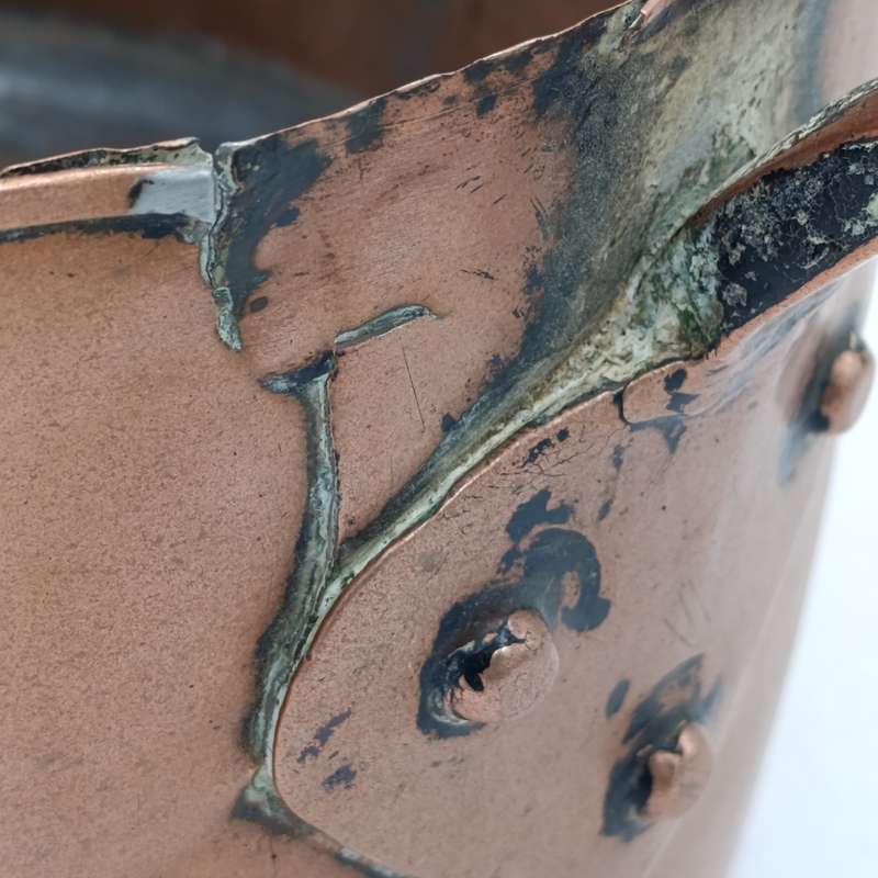 Antique Copper pot with handle