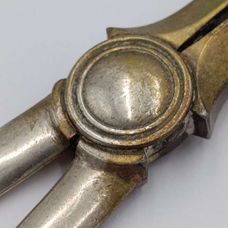 Antique silver plated grape shears