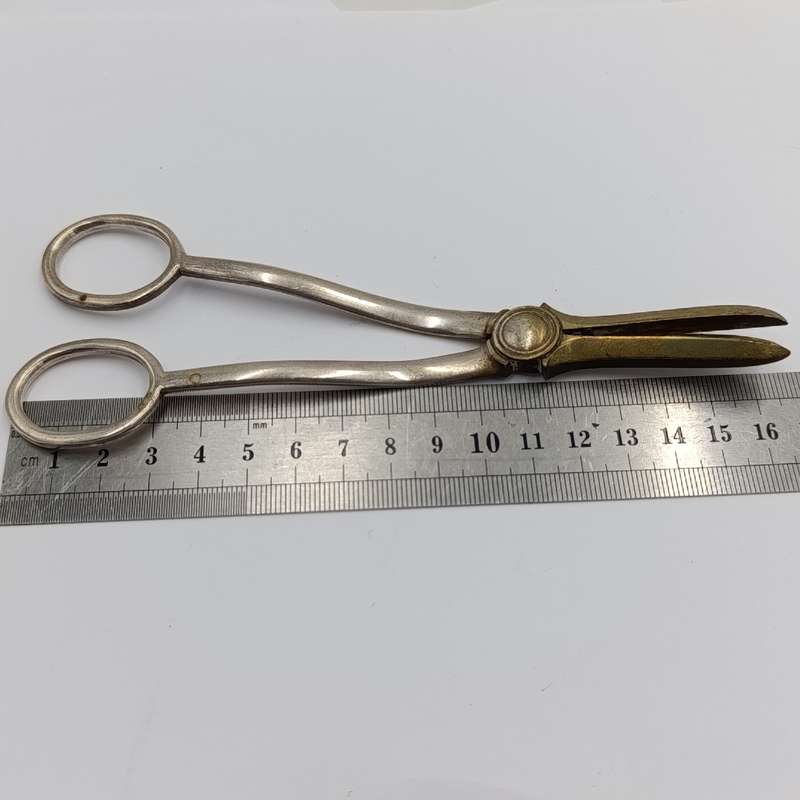 Antique silver plated grape shears