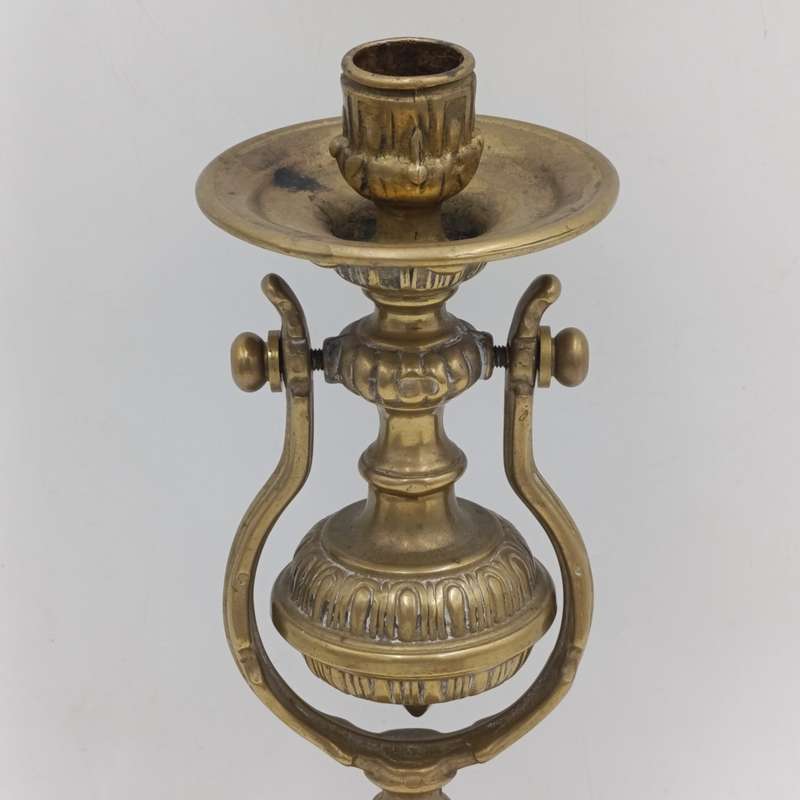 Vintage Brass Ships Gimbal Candle-holder-Wall-mount