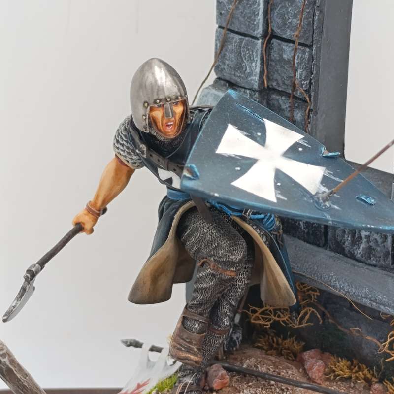 The Order of Saint John of Jerusalem Hospitaller Knight  handpainted figurine