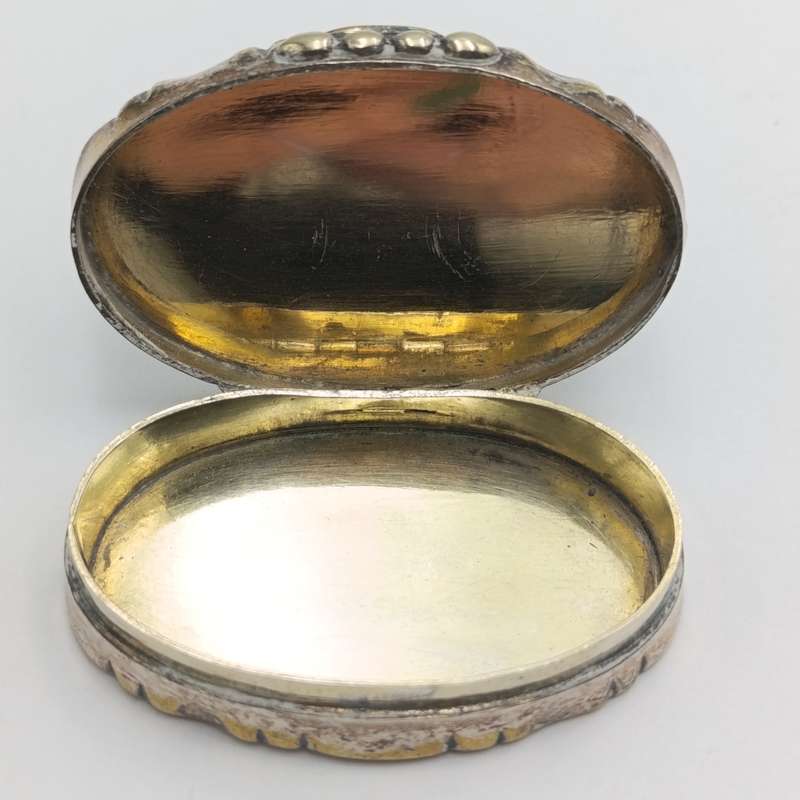 Antique Silverplated brass trinket holder