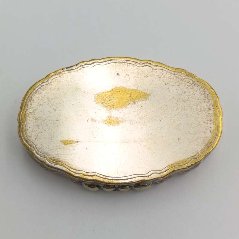 Antique Silverplated brass trinket holder