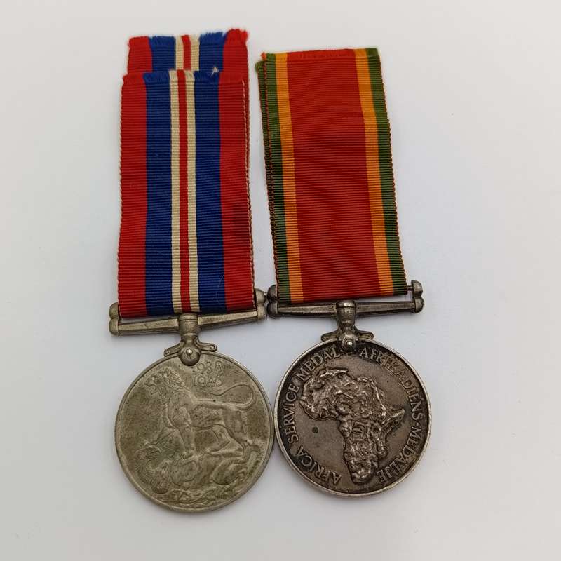 Pair of WW2 medals issued to 193106 W.F Pretorius