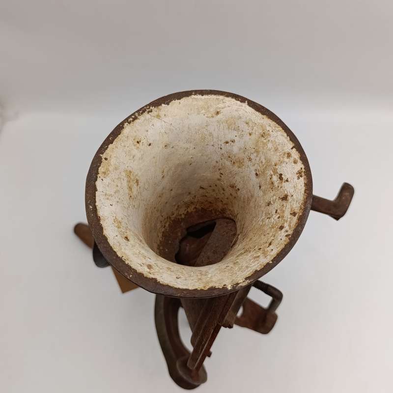 Vintage Lovelock No.4 coffee grinder - wall mount footpiece broken