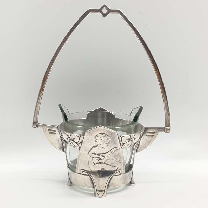 Silver plated WMF - hallmarked art Deco sweets basket