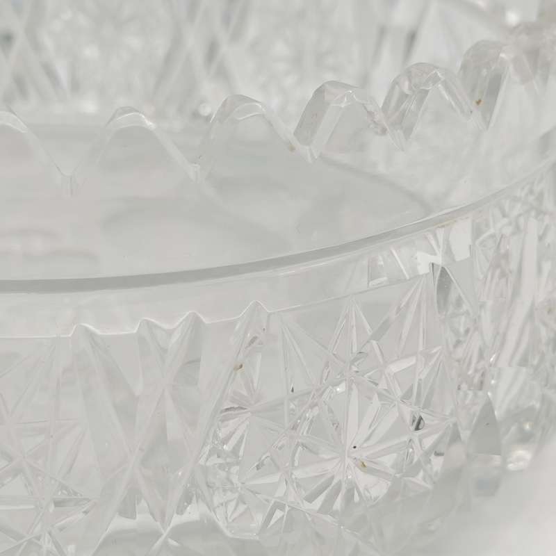 Antique American cut-crystal fruit Bowl-minimal damage
