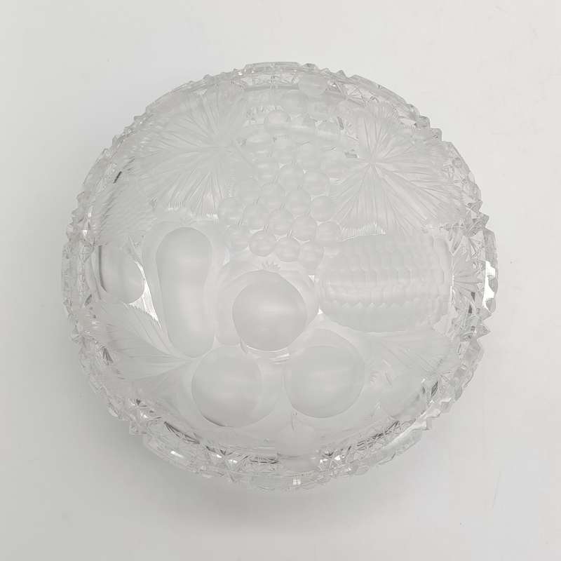 Antique American cut-crystal fruit Bowl-minimal damage