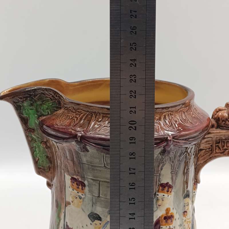 Burleighware porcelain jug commemorating the coronation of Queen Elizabeth II 1953