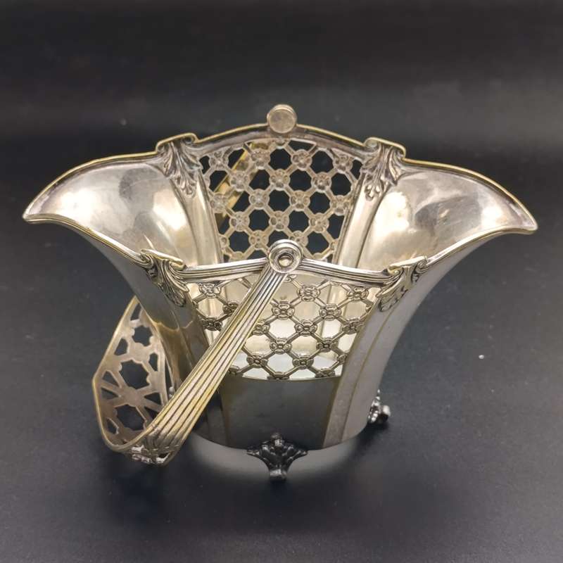 Silver plated WMF-hallmarked vintage sweets basket
