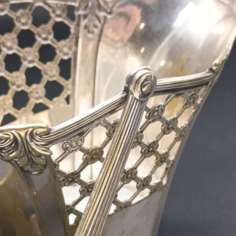 Silver plated WMF-hallmarked vintage sweets basket