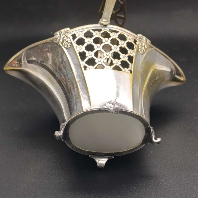 Silver plated WMF-hallmarked vintage sweets basket