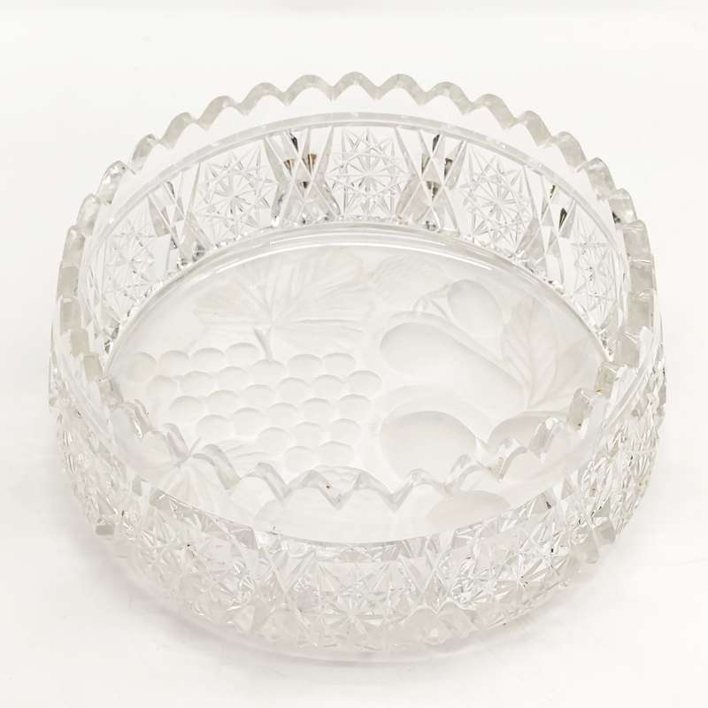 Antique American cut-crystal fruit Bowl-minimal damage
