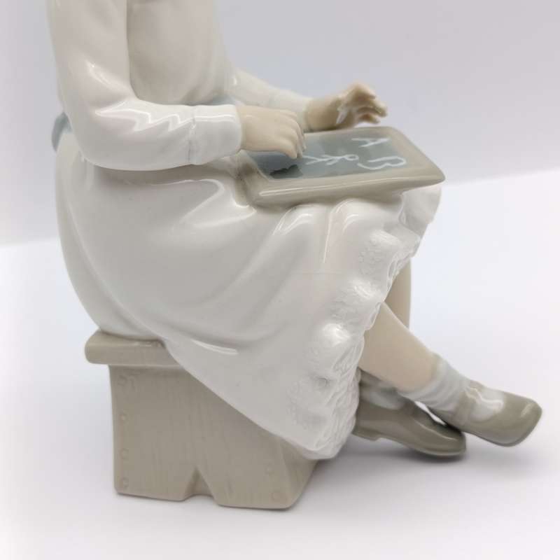 Vintage Rosal by Lladro girl writing figurine