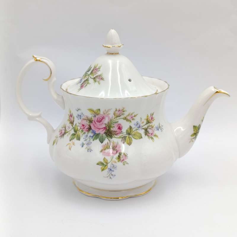 Vintage Royal Albert Moss Rose teapot