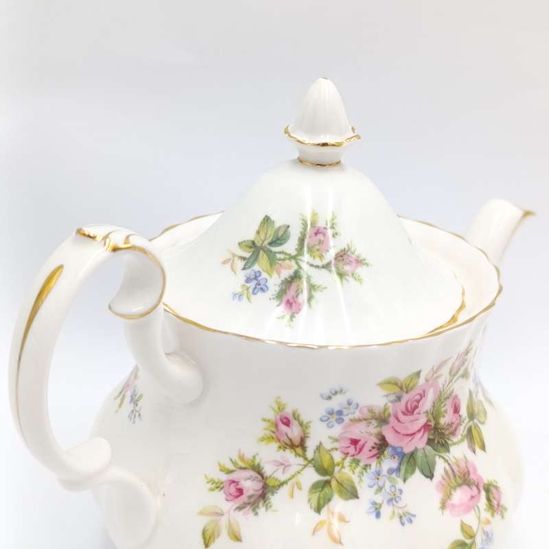 Vintage Royal Albert Moss Rose teapot