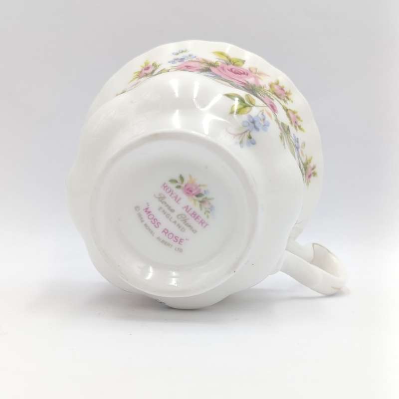 Vintage Royal Albert Moss Rose porcelain trio